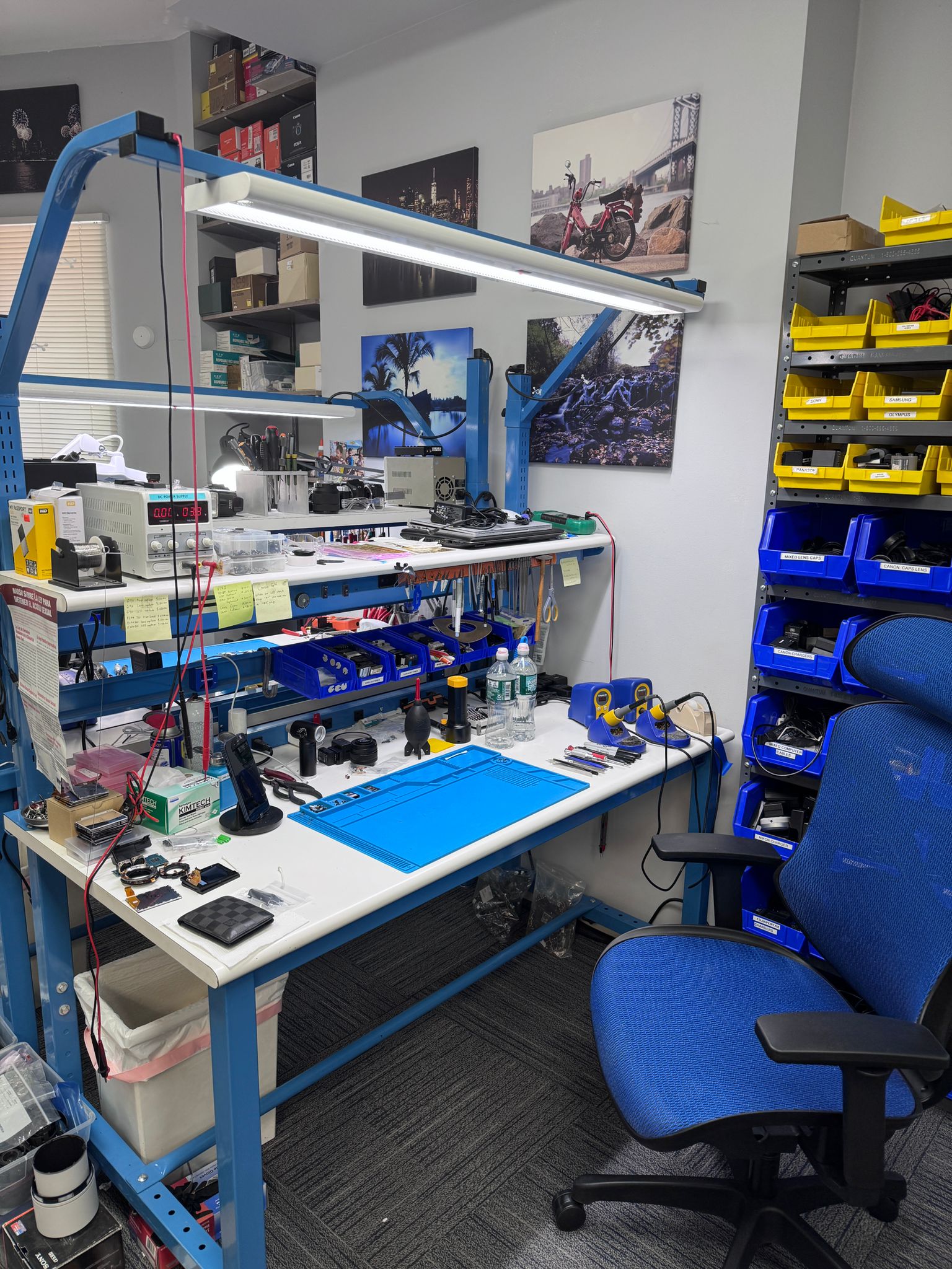 Shocked Electronics repair workshop